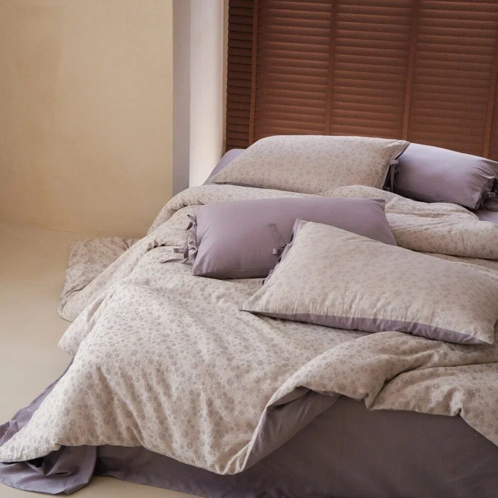 Bedding Set Breathable Percale Top & Satin Back