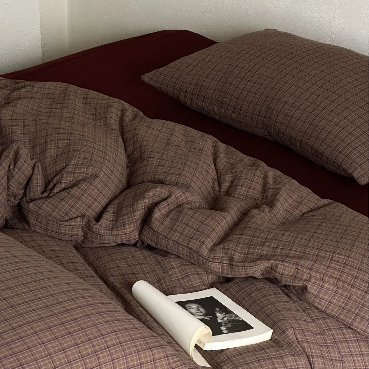 Bedding Set Breathable Soft-Washed Cotton Lace Trim