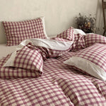 Bedding Set Breathable Soft-Washed Cotton Lace Trim
