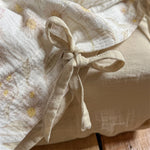 Bedding Set Breathable Washed Cotton Gauze Tie Ribbons