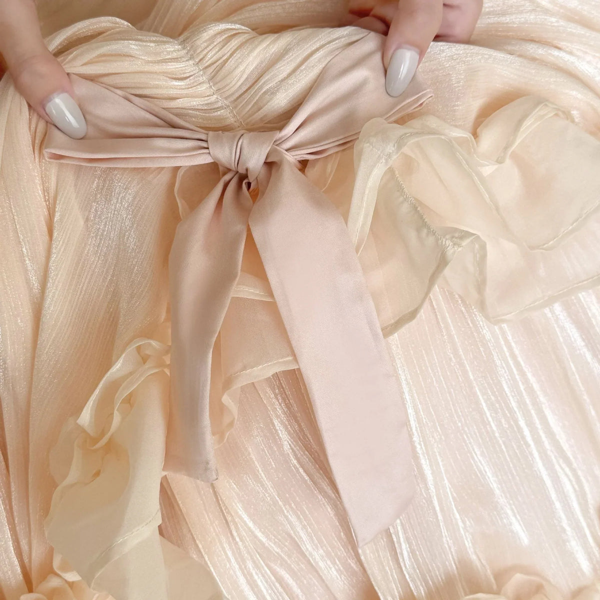 Bedding Set Chiffon Ruffle Cotton-Blend 4-Piece