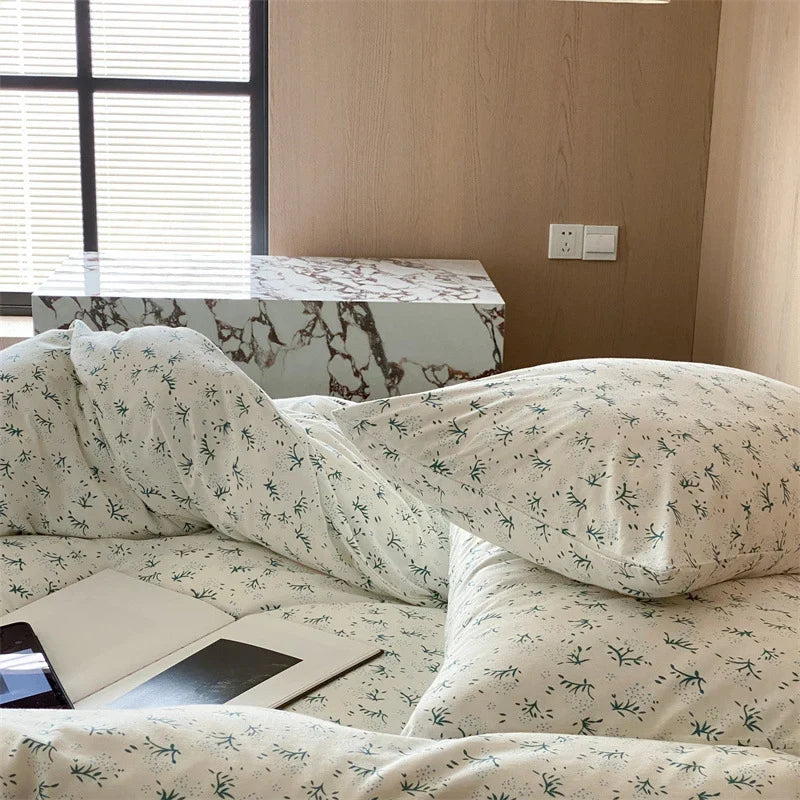 Bedding Set Cotton Breathable & Thermoregulating Botanical Print