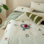 Bedding Set Cotton Embroidered Breathable