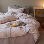 Bedding Set Cotton Jacquard Breathable 4-Piece