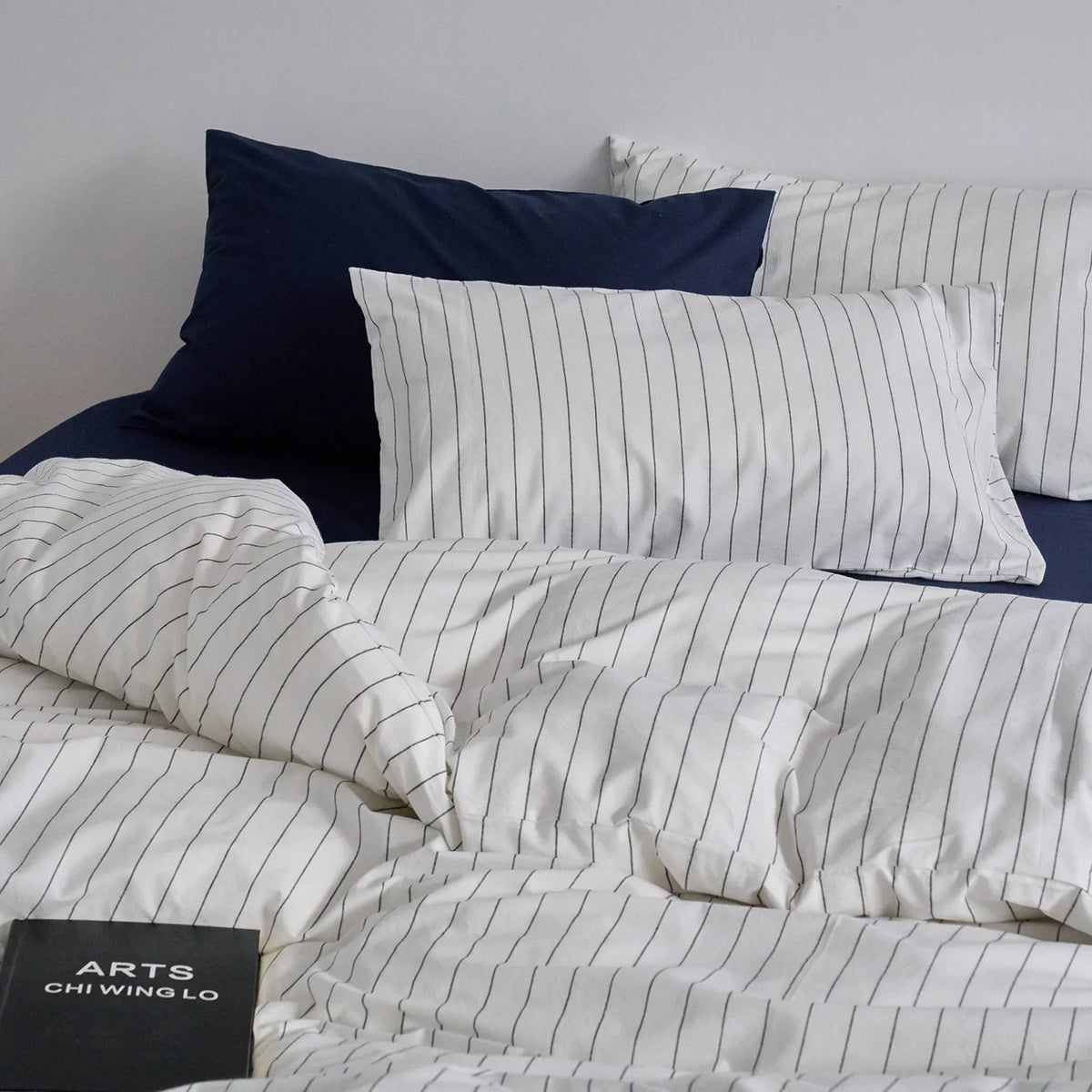 Bedding Set Cotton Linen Breathable Concealed Zipper