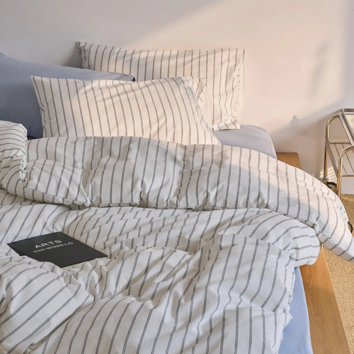 Bedding Set Cotton Linen Breathable Concealed Zipper