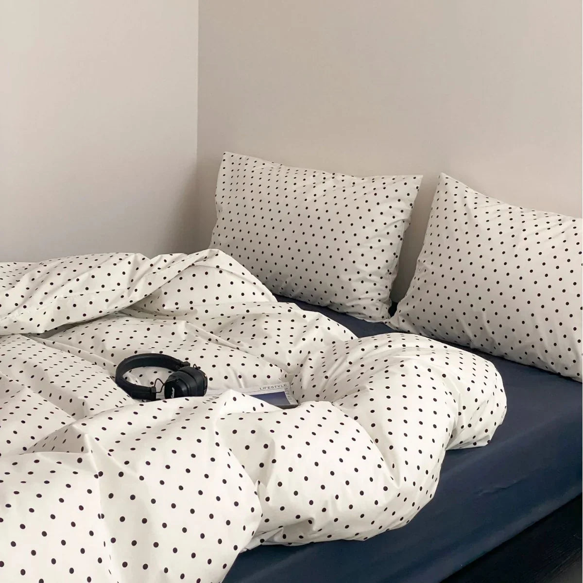 Bedding Set Cotton Percale Breathable 4-Piece Hotel Closure