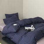Bedding Set Cotton Percale Breathable 4-Piece Hotel Closure