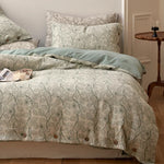Bedding Set Cotton Percale Floral Woven 4-Piece