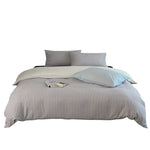 Bedding Set Cotton Percale Reversible Pinstripe