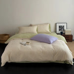 Bedding Set Cotton Percale Reversible Pinstripe