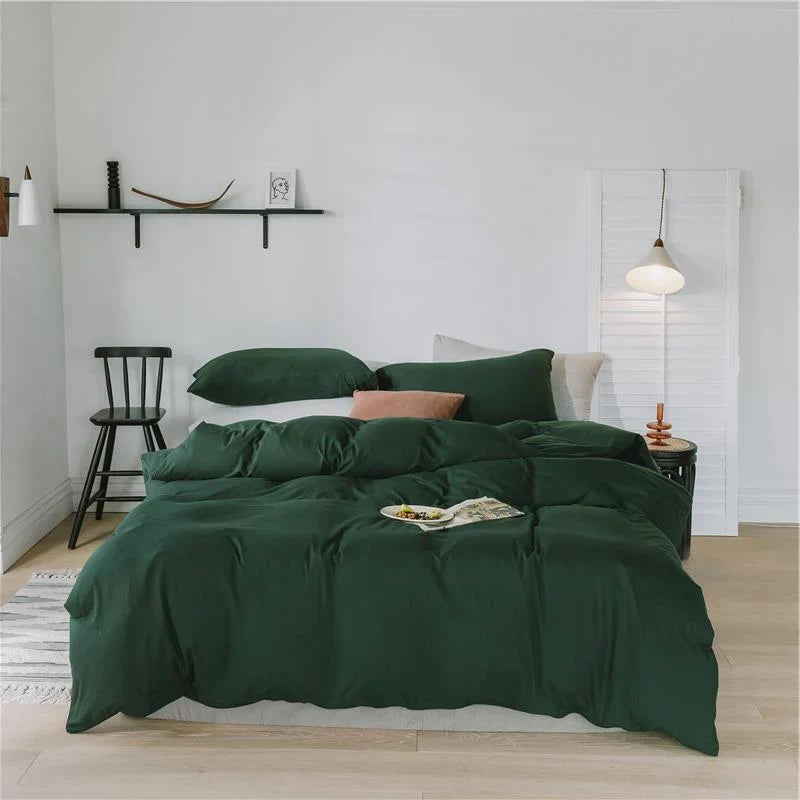 Bedding Set Cotton Percale Temperature Regulating Wrinkle Resistant