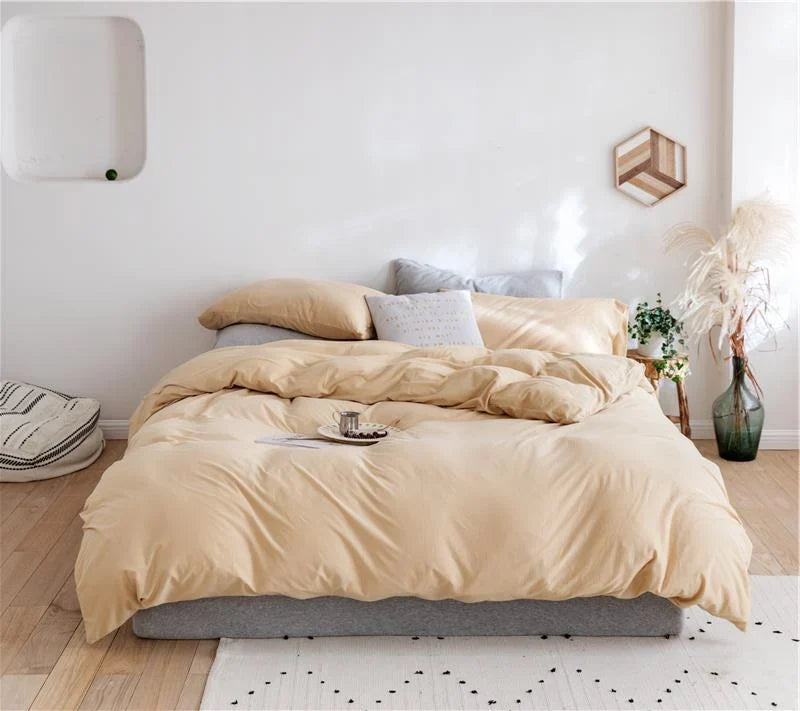 Bedding Set Cotton Percale Temperature Regulating Wrinkle Resistant