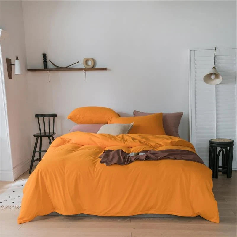 Bedding Set Cotton Percale Temperature Regulating Wrinkle Resistant