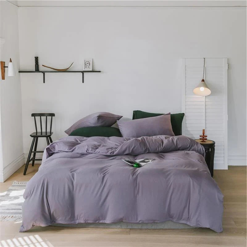 Bedding Set Cotton Percale Temperature Regulating Wrinkle Resistant