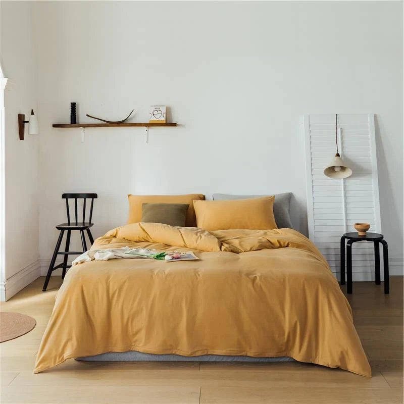 Bedding Set Cotton Percale Temperature Regulating Wrinkle Resistant