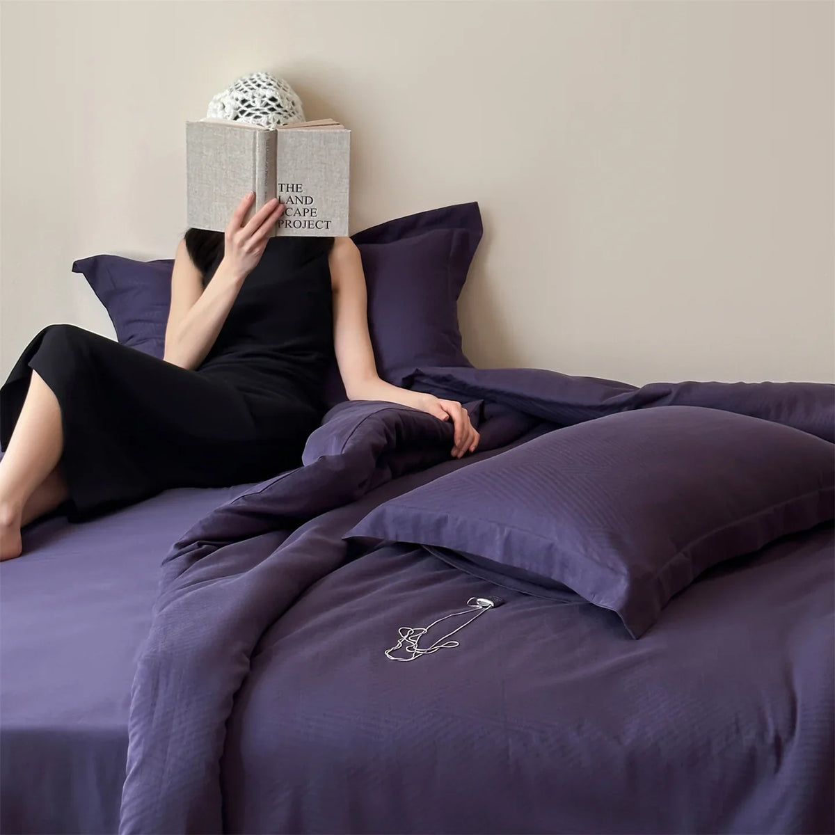 Bedding Set Cotton Satin Breathable Machine Washable