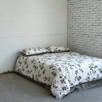 Bedding Set Cotton Satin Breathable Watercolor Floral 4-Piece