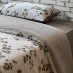 Bedding Set Cotton Satin Breathable Watercolor Floral 4-Piece