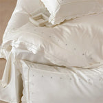 Bedding Set Cotton Satin Breathable Wrinkle-Resistant 4-Piece