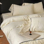 Bedding Set Cotton Satin Chiffon Ruffles 4-Piece Set