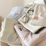 Bedding Set Cotton Satin Embroidered Breathable Comfort