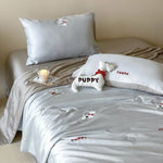 Bedding Set Cotton Satin Embroidered Breathable Comfort