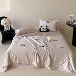Bedding Set Cotton Satin Embroidered Breathable Comfort