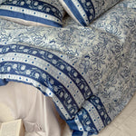 Bedding Set Cotton Satin Floral 4-Piece Machine Washable