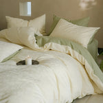 Bedding Set Cotton Satin Floral Jacquard Machine Washable