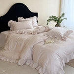 Bedding Set Cotton Satin Jacquard Floral 4-Piece