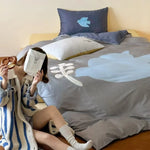 Bedding Set Cotton Satin Reversible Machine Washable