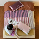 Bedding Set Cotton Satin Reversible Machine Washable