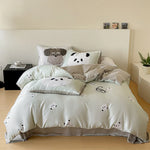 Bedding Set Cotton Satin Reversible Panda Design