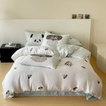 Bedding Set Cotton Satin Reversible Panda Design