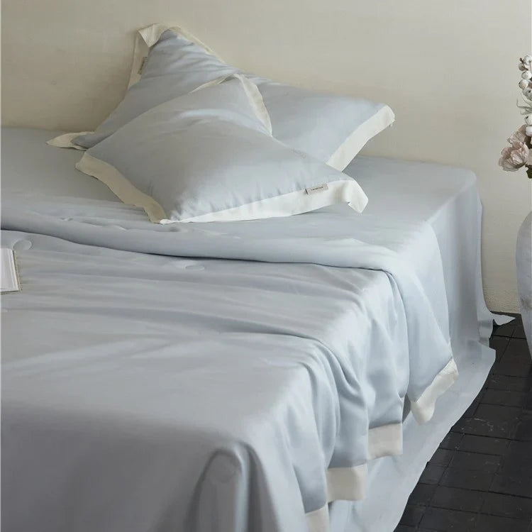 Bedding Set Cotton Satin Temperature-Regulating Concealed Closure