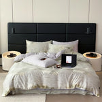 Bedding Set Fine Cotton Satin Reversible 4-Piece Set