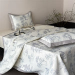 Bedding Set Fine Cotton Satin Toile-de-Jouy Print