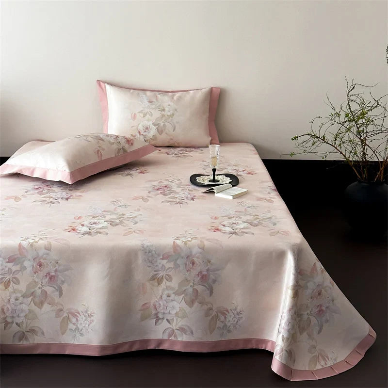 Bedding Set Fine Cotton Satin Toile-de-Jouy Print