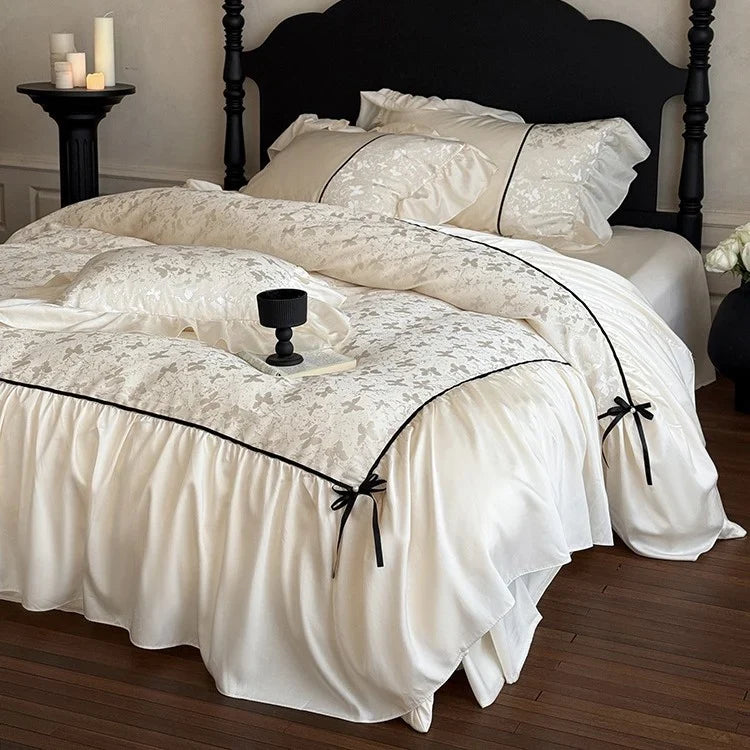 Bedding Set Jacquard Breathable Cotton 4-Piece Set