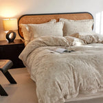 Bedding Set Jacquard Linen Breathable & Antibacterial