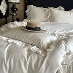 Bedding Set Jacquard Ruffle Trim 4-Piece