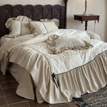 Bedding Set Jacquard Ruffled Edge 4-Piece