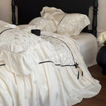Bedding Set Jacquard Ruffled Edge 4-Piece
