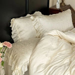 Bedding Set Jacquard Satin Temperature-Regulating 4-Piece