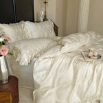Bedding Set Jacquard Satin Temperature-Regulating 4-Piece