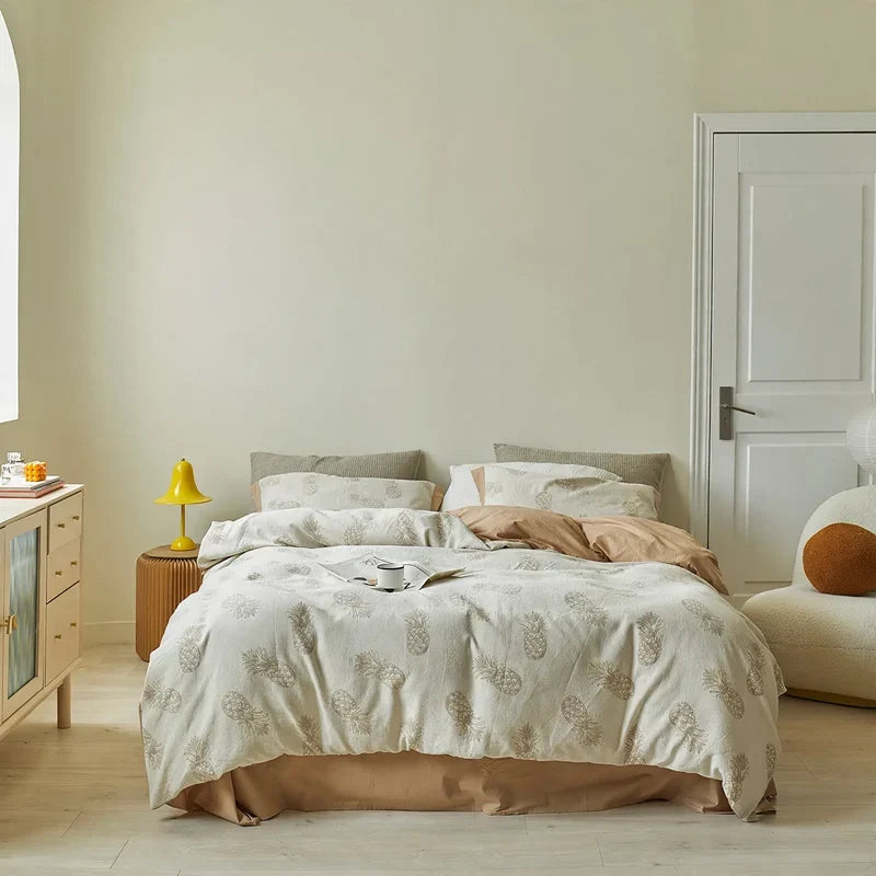 Bedding Set Jacquard Weave Pure Cotton Breathable