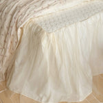Bedding Set Lace Ruffle Cotton Blend 4-Piece With Bed Skirt