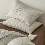 Bedding Set Linen-Cotton Striped 4-Piece