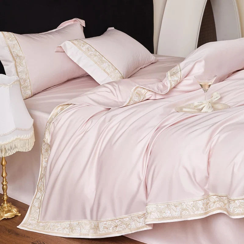 Bedding Set Long-Staple Cotton Embroidered 4-Piece